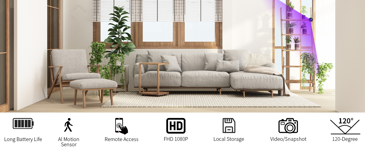 1080P Mini Camera DIY Module with Dual-Band WiFi for Smart Home Monitoring