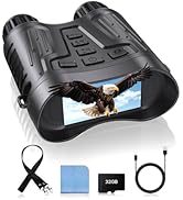 4K Night Vision Binoculars with Video Recording for Men, Gifts for Dad &amp; Husband, 3.2" HD Display...