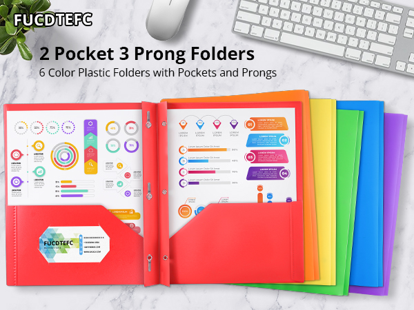 FUCDTEFC 2 Pocket Folder with Prong