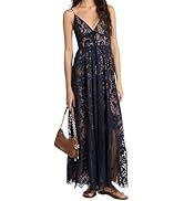 Michael Kors Womens Corded Lace Maxi Dress