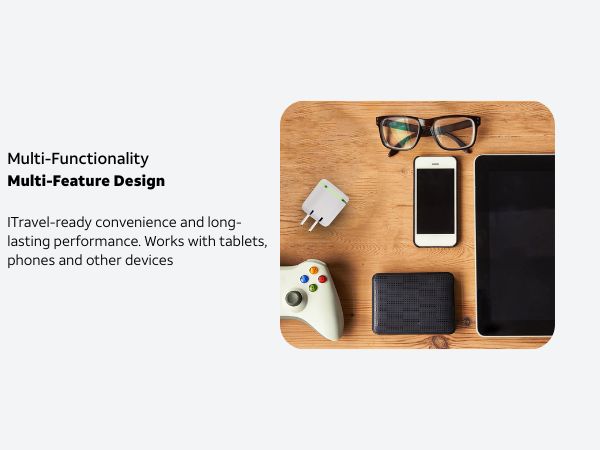 multi-device wall plug workspace companion USB-C charger for phone, tablet, controller, and glasses