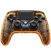 NYXI Wireless Controller for PS4, Hall Effect Joysticks Triggers, Transparent Controller with Bre...