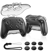 NEWDERY Hard Carrying Case for Nintendo Switch Pro Controller 2, Protective Travel Organizer, Thi...