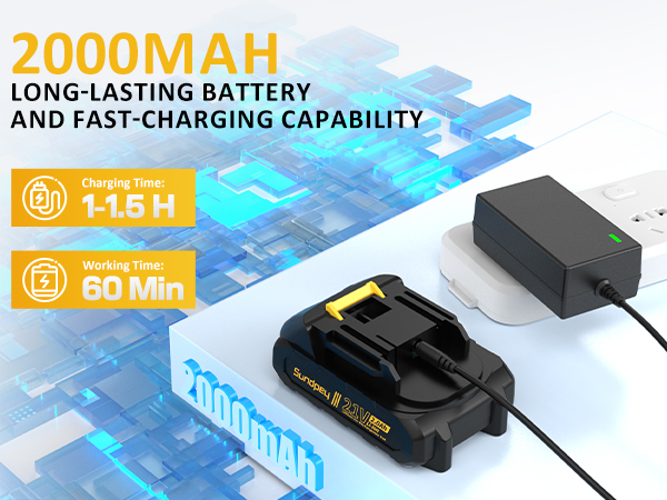 cordless drill with battery and charger