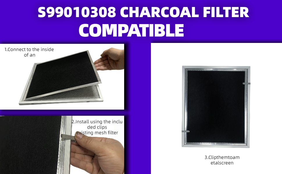 WB02X10707 S99010308 Charcoal Replacement Filter 