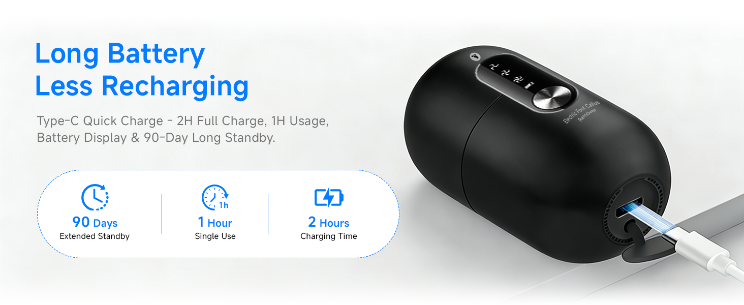 Long Battery Less Recharging