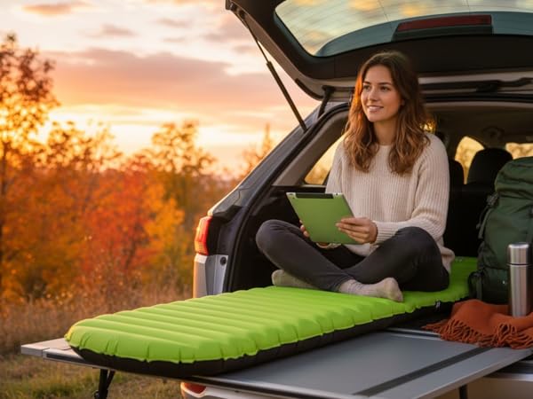 Park The Car And Relax As The Leaves Fall, Feeling Cozy, Enjoying A Soft Seat For The Sunset View.