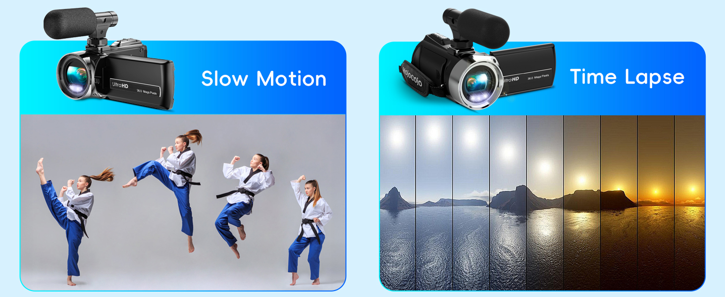 5K Video Camera Camcorder, UHD 64MP Vlogging Camera for YouTube