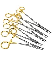 TC Premium German Mayo Hegar Needle Holder Driver with Tungsten Carbide Inserts and Gold Rings wi...