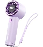 SWEETFULL Mini Fan Portable - Cute Handheld Turbo Fan with Rechargeable Battery, 5 Speeds, Small ...