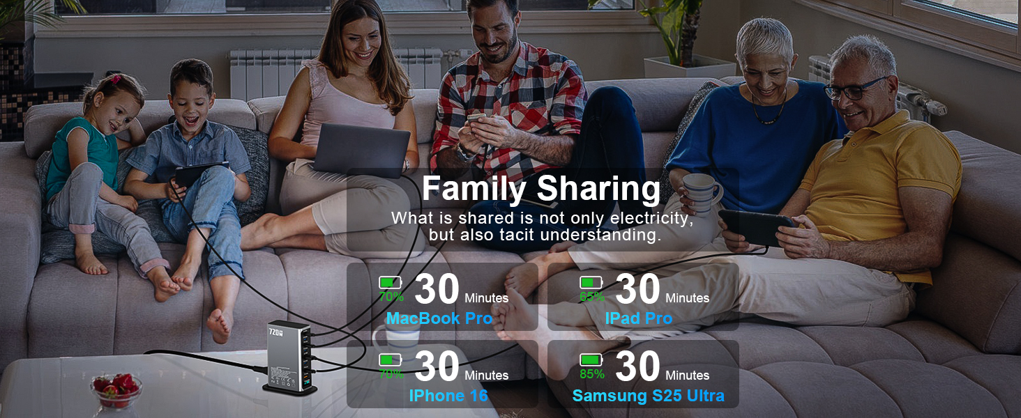 usb c charging station for multiple devices