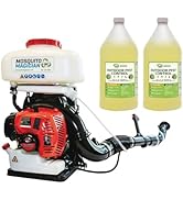 Mosquito Magician Backpack Fogger w/ 2 Gallons Liquid Concentrate - Gas Powered - Kills Mosquitoe...
