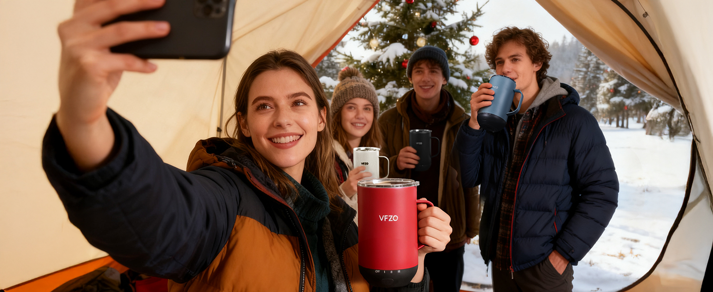 Intelligent heated coffee mug