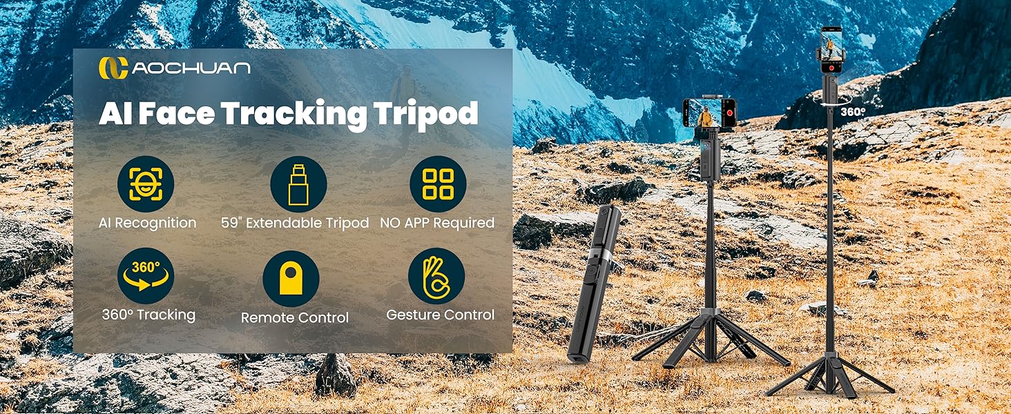 Smart M3 AI Face Tracking Tripod