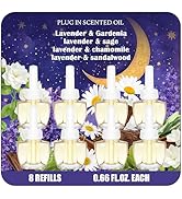 Plug-In Air Freshener Refills 8-Pack – Nighttime Collection Infused Lavender Essential Oil with G...
