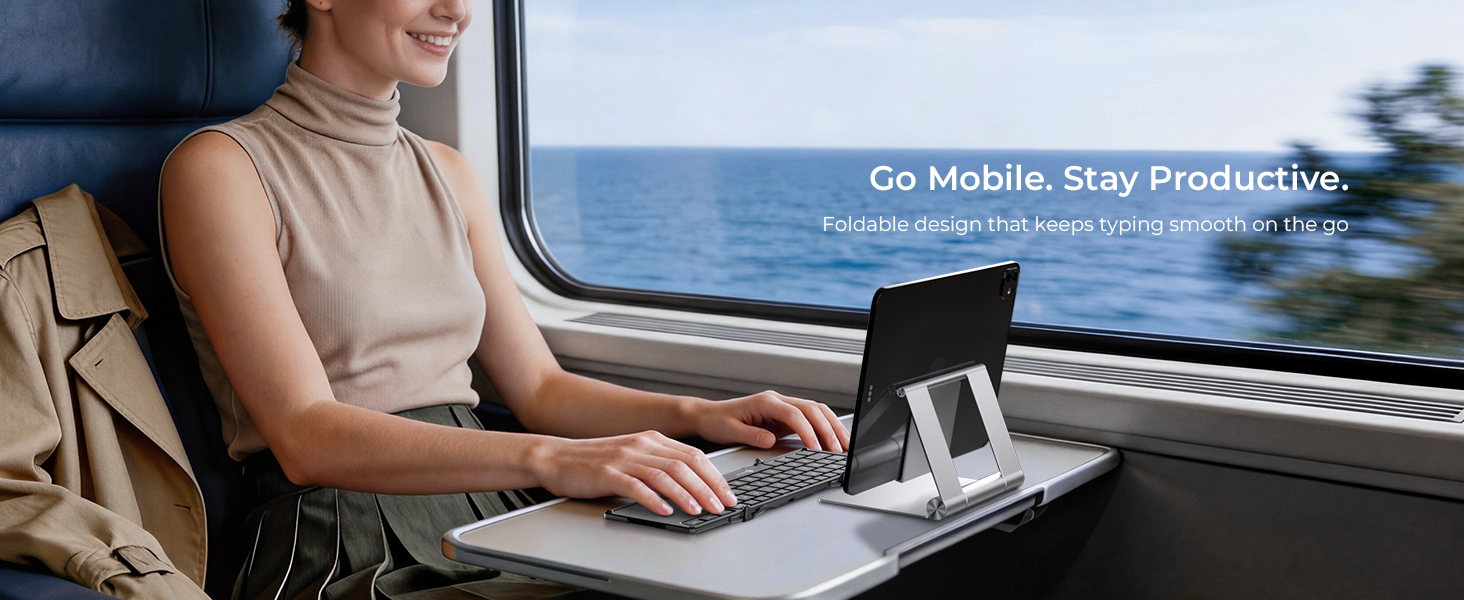 Foldable Keyboard with Touchpad