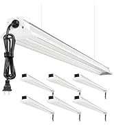 Upgrade Super Bright 6 Pack 60W LED Shop Lights 4FT | 4' 9000LM 5000K 48 inch Linkable 4FT LED Sh...