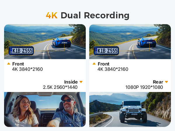 dash cam front and rear