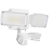 LUTEC 21W Plug in Motion Sensor Light Outdoor, Flood Lights Outdoor Motion Sensor,2500LM, 5000K D...