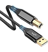 Printer Cable 10ft, sweguard USB 2.0 Printer Cable USB-A to USB-B Cable, High Speed Nylon Braided...