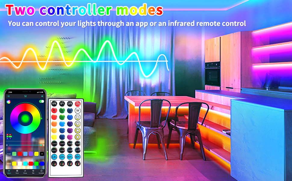Multiple control methods, app and remote control