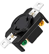 Yomiuwo NEMA L6-30R Flush Mount Locking Receptacle, 30 Amp 250V Twist Lock Outlet, 2 Pole 3 Wire ...