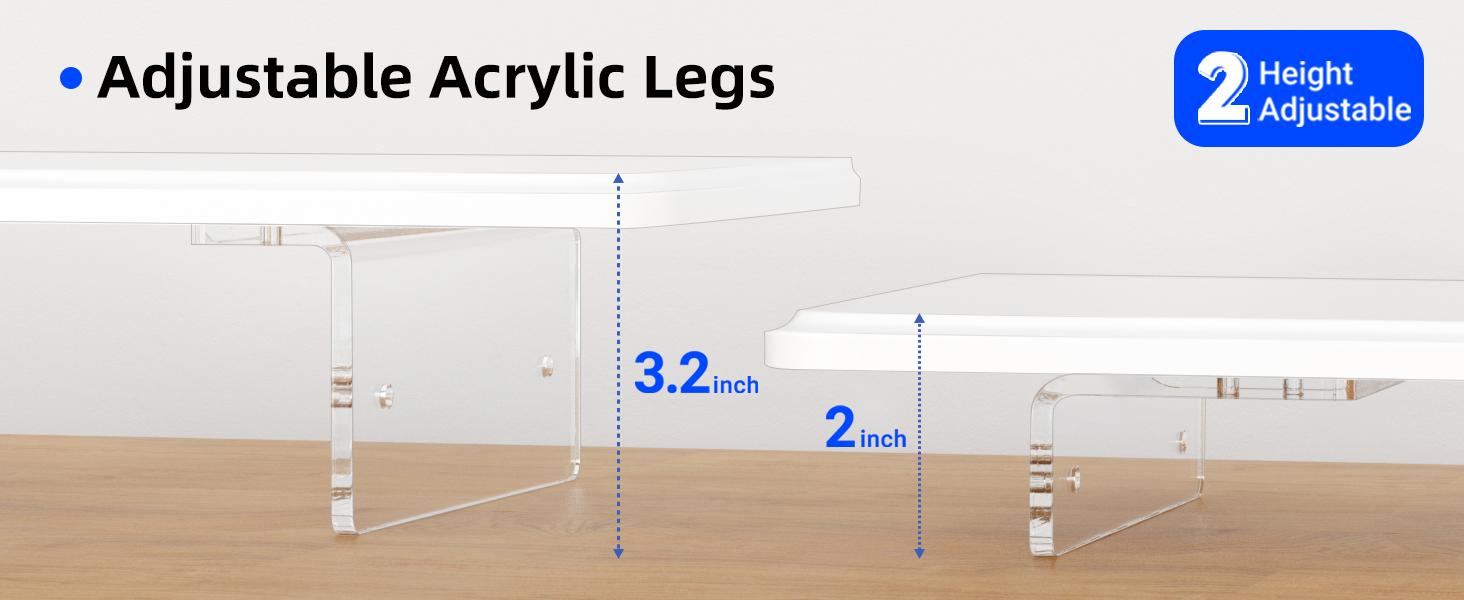 Two heights are available