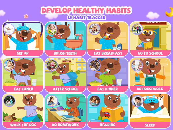 kids smart phone with habit tracker