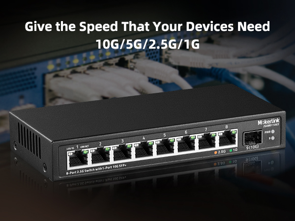 8-Port 2.5G ethernet Switch