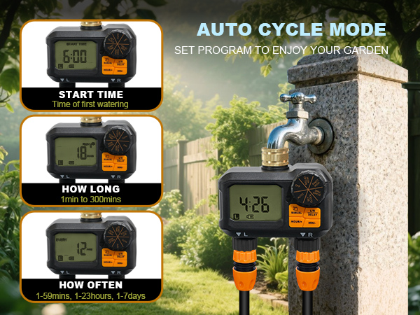 auto cycle mode water timer