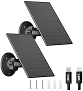 FUTUREZEN 2W Solar Panel for Security Camera Outdoor, 5V USB/Type-C Solar Charger Compatible with...