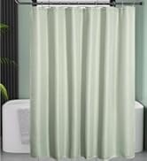 sage green waffle shower curtain