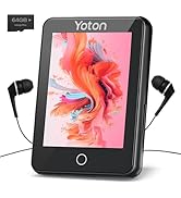 YOTON MP3 Player with Bluetooth 5.2, 80GB Full Touchscreen for Kids, Portable Music Player with S...