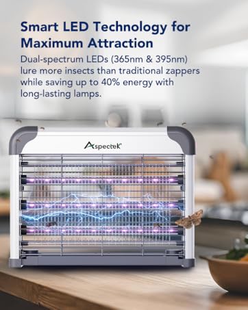 Aspectek, LED Bug Zapper, Insect Killer, Mosquito Zapper, Fly Zapper