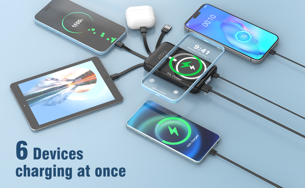 Charging 6 devices at the same time