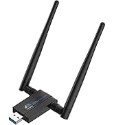 Blueshadow AC1300 USB WiFi Adapter - 2.4G/5G Dual Band Wireless Network Adapter for PC Desktop, M...