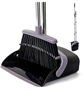 XXFLOWER Broom and Dustpan Set, Dustpans with Broom Combo for Home, Heavy Dust Broom and Dustpan ...