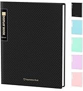 Sooez 18-Pocket Binder with Plastic Sleeves 8.5x11", Heavy Duty Art Portfolio Folder with Clear S...