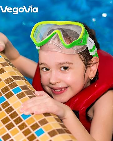 Wide View Clear Swim Mask for Kids