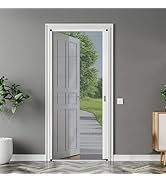 MaKefeile White Retractable with Track Screen Door Sliding Screen Door Retractable Screen Window ...