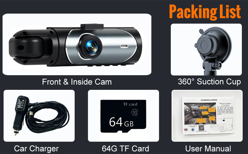 dash cam front inside