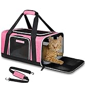 Petskd Pet Carrier 17x11x9.5 Alaska Airline Approved,Pet Travel Carrier Bag for Small Cats and Do...