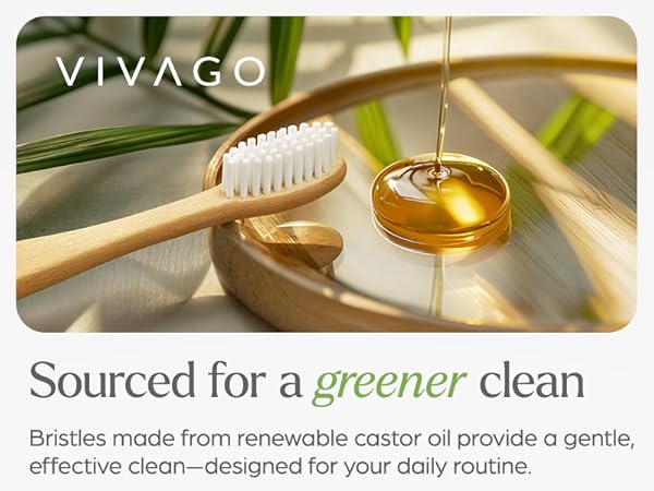 Plant based bamboo toothbrushes soft