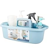 JiatuA Large Plastic Storage Basket Portable Shower Caddy Tote Organizer Basket with Handle for B...