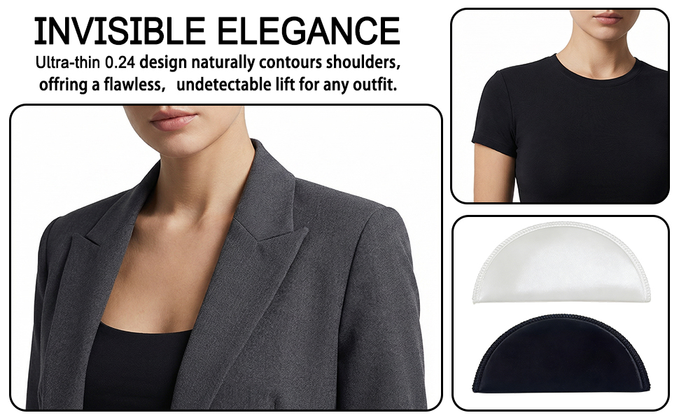 Ultra-Thin 0.6&amp;amp;#34; Womens Shoulder Pads