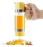 Aelga Glass Honey Dispenser Pot, No Drip 12 OZ Honey Jar with Handle, Syrup Dispenser for Coffee ...