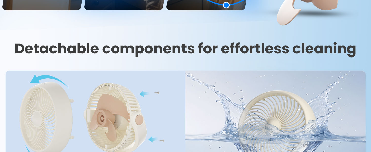 Detachable components for effortless cleaning
