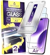 Defenslim for iPhone AIR Screen Protector (2Pack), Easy Auto-Dust &amp; Align Install Kit, 6.5" Tempe...
