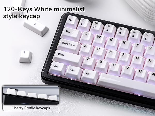 Real Ceramic Keycaps Set, Cherry Profile Keyboard keycaps