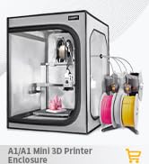 3D Printer Enclosure for Bambu Lab A1/A1 Mini-Large Fireproof&amp;Dustproof 3D Printer Cover with Con...